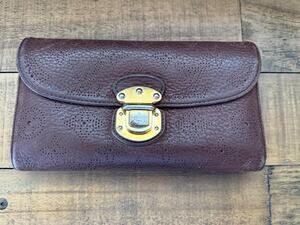 LOUIS VUITTON Mahina Portefeuille Amelia Long Wallet Dark Brown